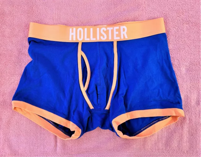 Vintage 2008 HOLLISTER @ ABERCROMBIE & FITCH Boxer Brief Blue MEDIUM HB-238