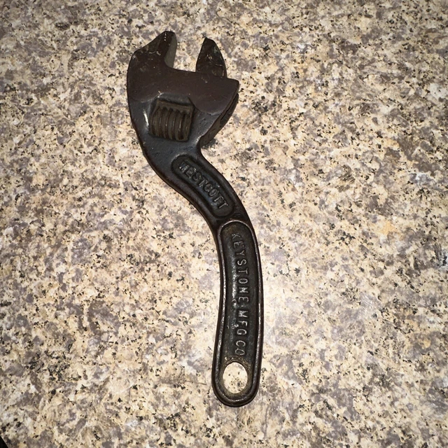 VINTAGE WESTCOTT CRESCENT Wrench 6 Inch No. 76 Keystone Mfg. Co Buffalo