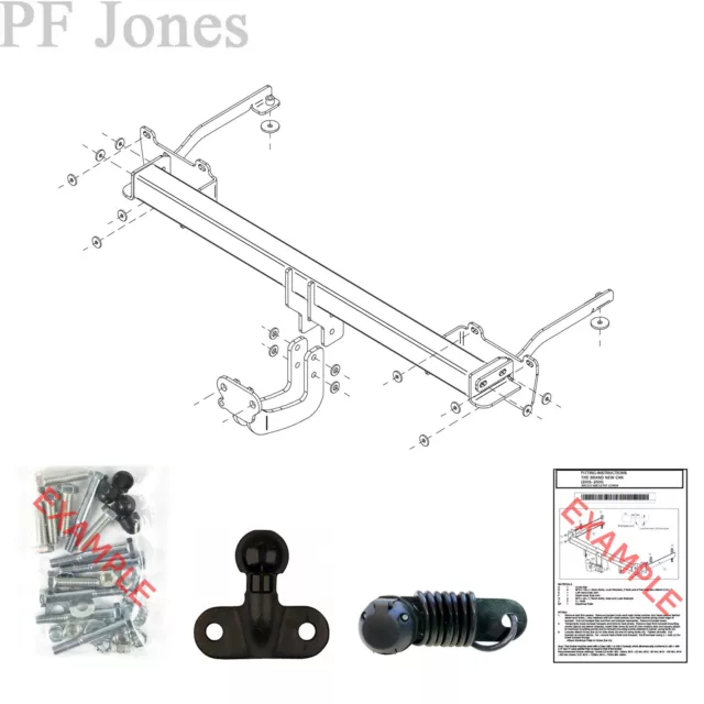 Tow-Trust Towbar for Fiat Doblo Cargo Van 2010-2022 - Flange Tow Bar