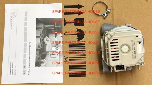 Genuine Bosch Dishwasher Heat Pump Wash Motor SMU66MS02A/45 SMU66MS02A/47