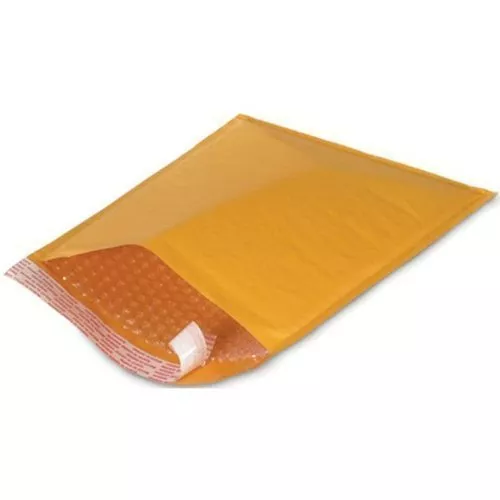 Kraft Bubble Mailers Envelopes Bags #0 #00 #000 #1 #2 #3 #4 #5 #6 #7 100 to 2000
