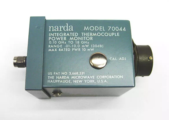 Narda 70044 Integrated Thermocouple Power Monitor, 0.10 to 18GHz, 30dB