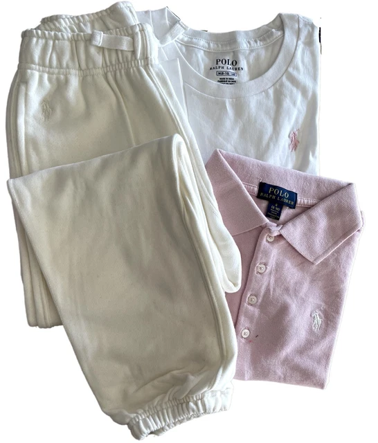 Polo top jogger pantaloni jogger per bambina Ralph Lauren taglia 8/9