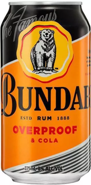 Bundaberg Rum Op Rum And Cola 375ml Can Pack of 10