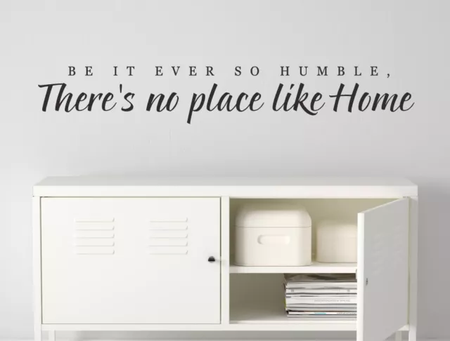 Citazione sticker da parete Theres No Place Like Home