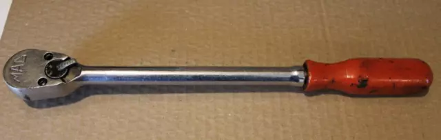 MAC Tools USA VR15PA ~ 1/2" Drive PEAR Head Ratchet Red Handle 14" Long