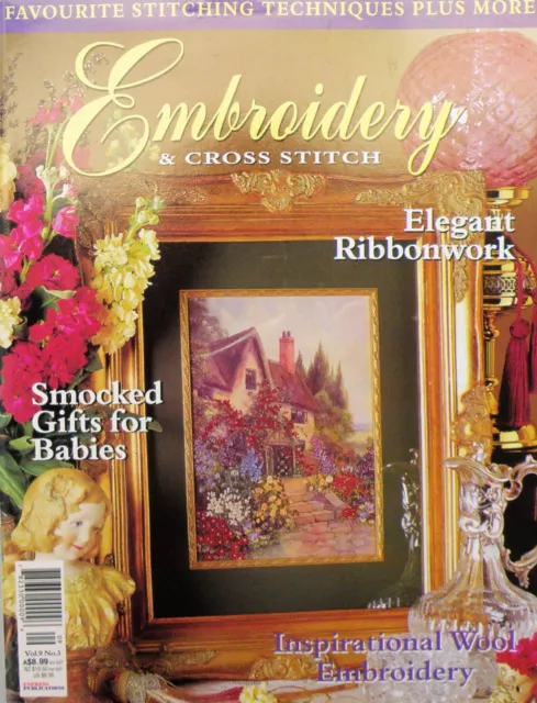 Embroidery & Cross Stitch Magazine - Vol 9 No 3 - Inspirational Wool Embroidery