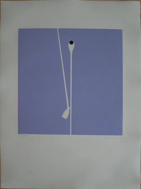 Antonio Bueno serigrafia "2 Pipe" 70x50 firmata numerata pubblicata 1980