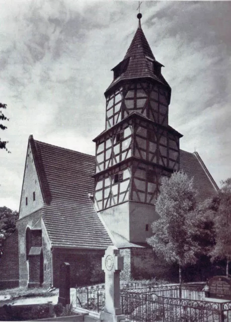 Groß Neudorf (Brieg)/ Kościerzyce- Die gotische Dorfkirche  (Schlesien) 1935