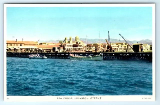 Postcard Cyprus Raphael Tuck & Sons Series #23 Limassol Sea Front