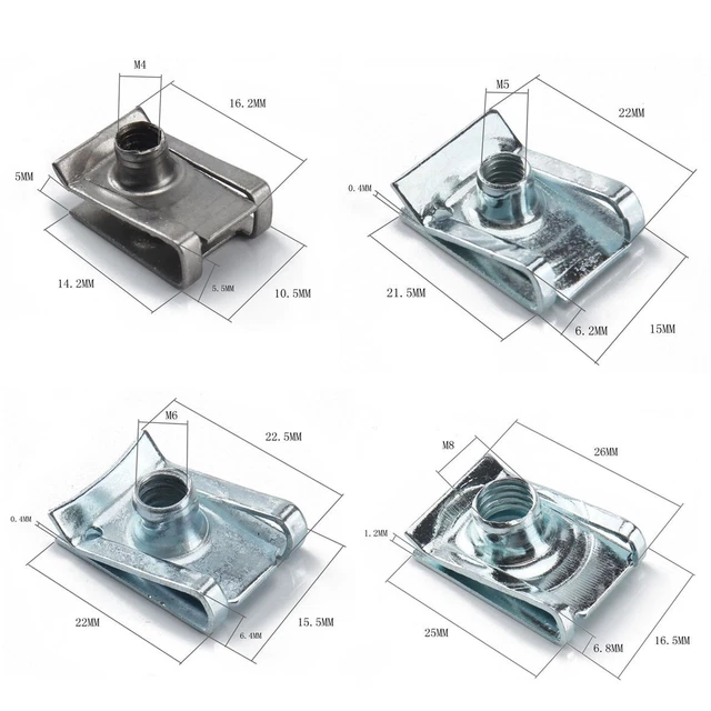 Attaches Auto-Tapping Vis Bride Vitesse captive M4 M5 M6 M8 Clips Spire B Noix 2