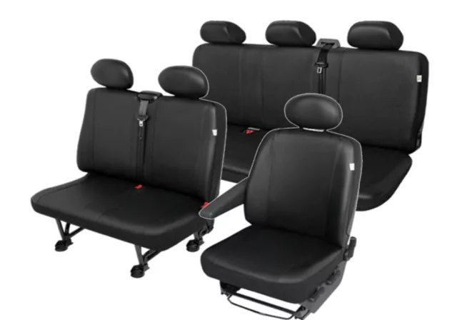 Fiat Scudo 6-Sitzer Cuero Artificial Funda de Asiento Protector Sechsitzer