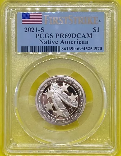 2021 S Native American Dollar Sacagawea  PCGS PR69DCAM