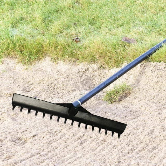 Sand Box Small Rake GOLF GREEN MINI Rake Sand Trap Bunker Personal MiniRake Durable Easy On ...
