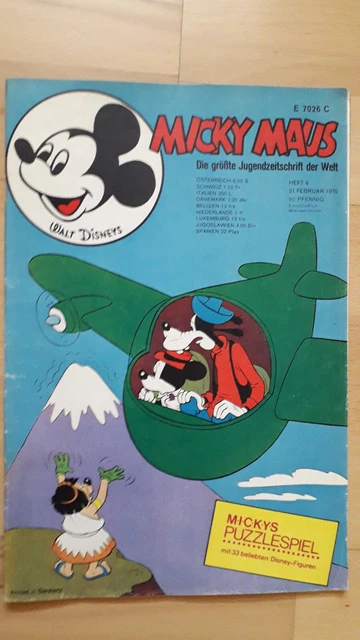 Micky Maus Nr.8 vom 21.2.1970 mit Fußballalbum, Ausklappsammelseiten - Comicheft