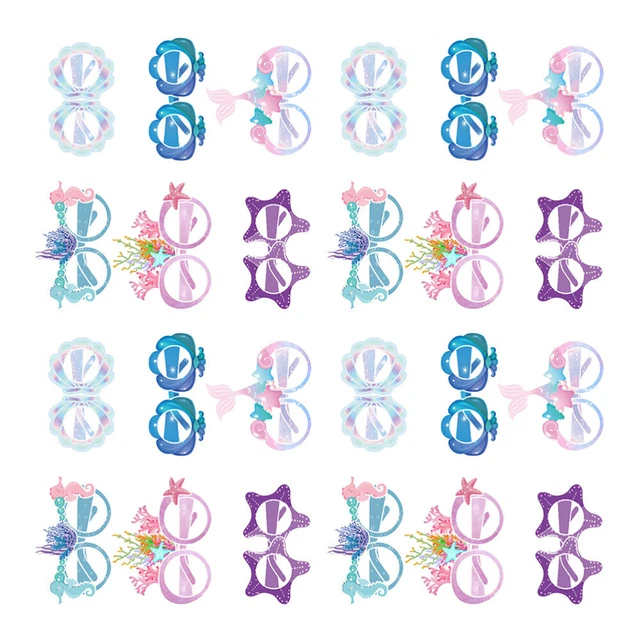24 pz occhiali sirena festa bambini regalo vestiti