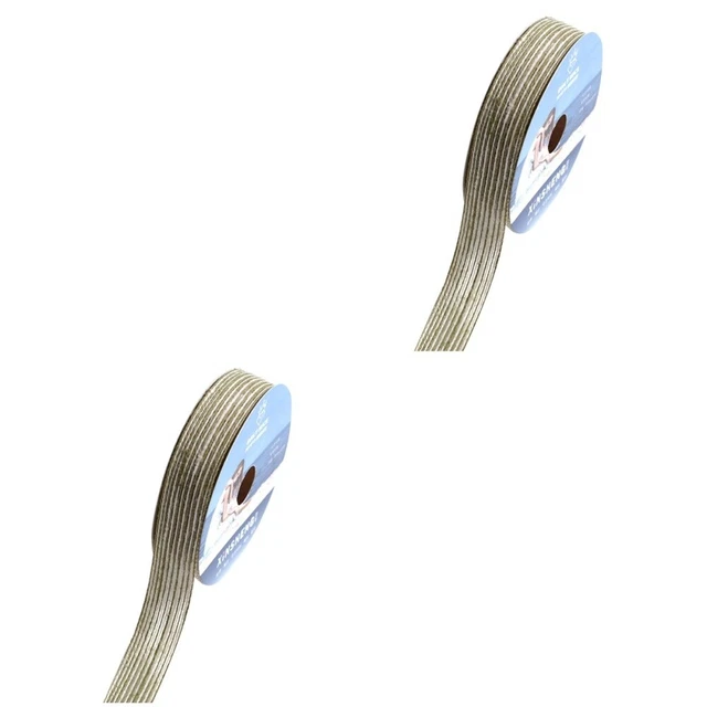 2 rollen /15 Yards Urlaub Weihnachten Band für Geschenk Verpackung Seide Bänder