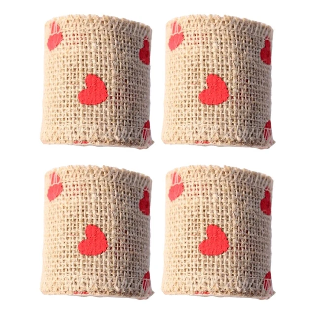 2x Jute Stoffband Band Stoffband Stoff Band Stoffband Baum Band