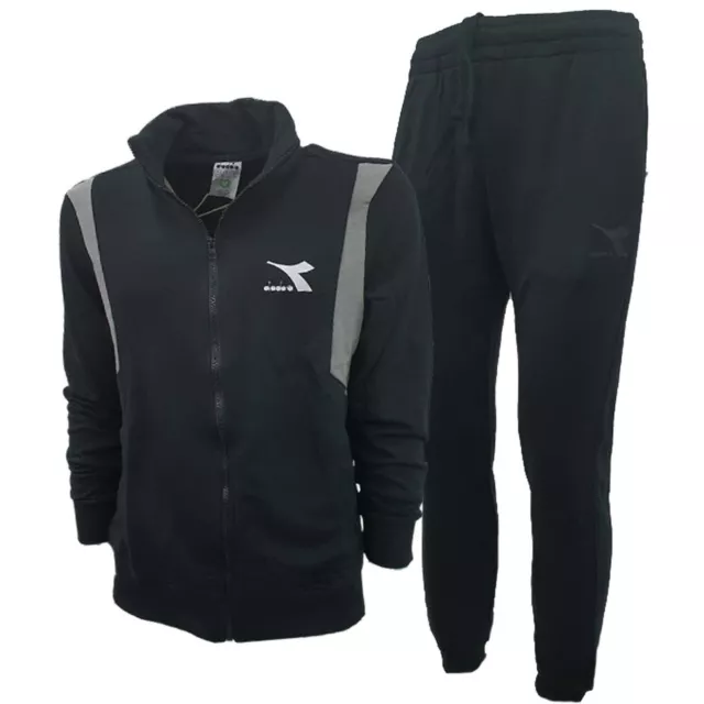 Tuta Diadora 177772 01 Full Zip Cotone Garzato