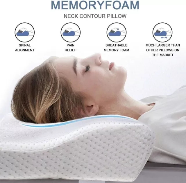 Contour Memory Foam Gebärmutterhalskrebsunterstützung Kissen Nackenschmerzlinderung Schlaf Orthopädie