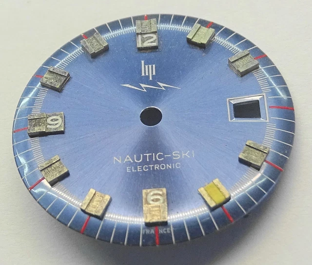 Cadran D'origine De Montre LIP Automatique Bleu - Années 1970 - Stock Neuf