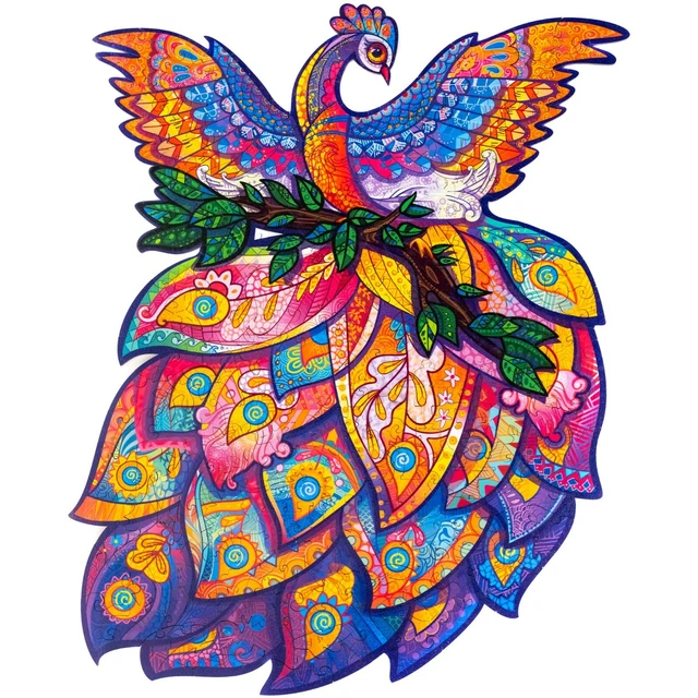 UNIDRAGON Wooden Puzzle Jigsaw, Fairy Bird, 198 pcs, Medium
