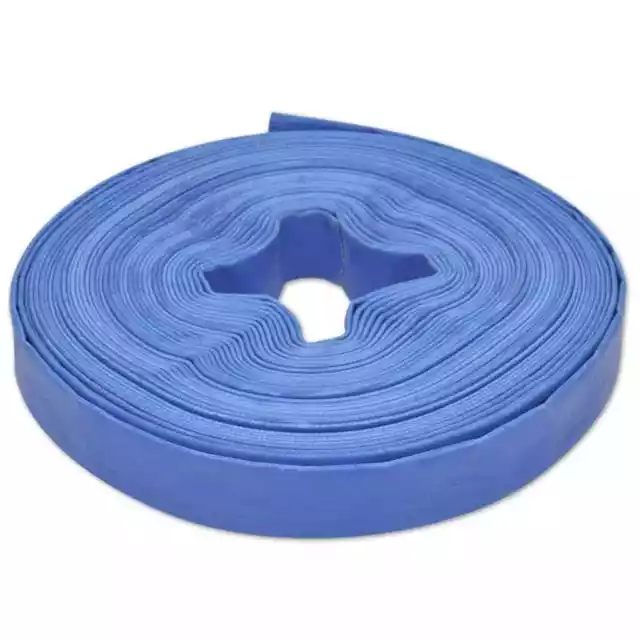 Durable PVC Water Delivery Hose Flexible Weather Resistant Blue Fire Hose