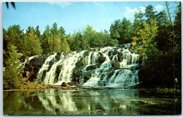 Postcard - Bond Falls on the Ontonagon River upper peninsula of Michigan