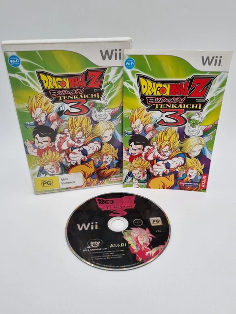 DRAGON BALL Z Budokai Tenkaichi 3 Complet Boîte Notice Wii Pal Français Dbz Iii EUR 16,50 - FR