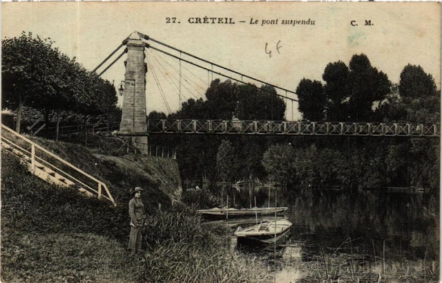 CPA AK CRETEIL The Suspension Bridge (569900)
