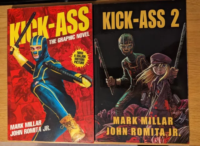 Kick Ass & Kick Ass 2 Graphic Novels - Millar - Titan - Marvel