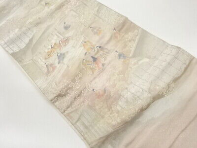 6263956: Japanese Kimono / Vintage Fukuro Obi / Woven Mansion & Junihitoe