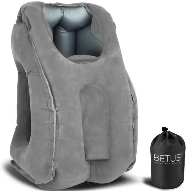 Betus Dreamer Comfort Inflatable Travel Pillow - for Airplane Office Napping