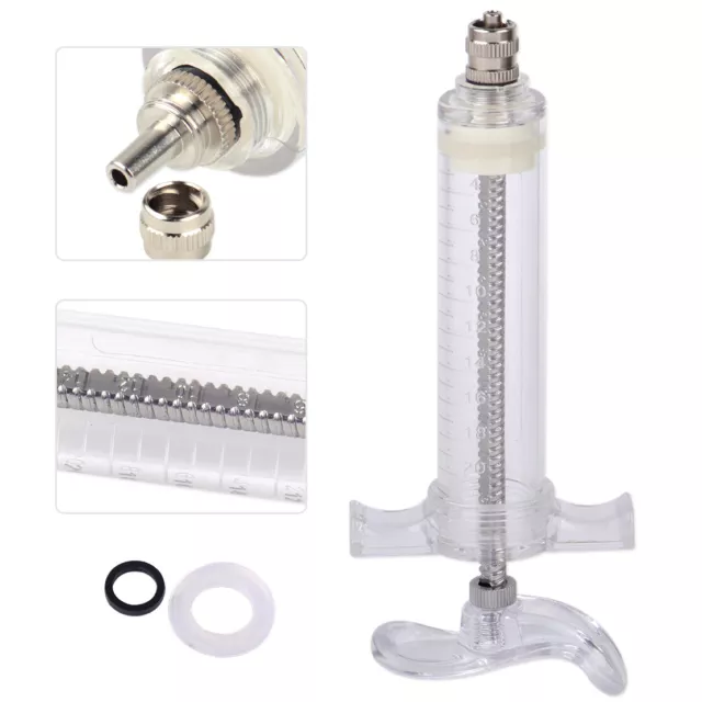20ml Reusable Veterinary Syringe Injection for Livestock Supplies Plastic Steel
