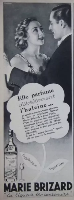 Publicité 1938 Marie Brizard La Liqueur Bi-Centenaire - Advertising