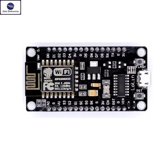 MODULO WIFI ESP8266 Nodemcu V3 Ch340 Lua Wireless Scheda Con Esp-12E ...