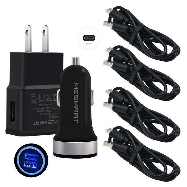 For Samsung Galaxy S23 S23+ S22 S22+ S21 S20 Car Wall Phone Charger USB-C Cable