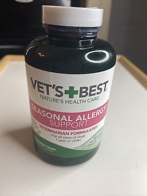 Vets Best Seasonal Allergy Support Dietary Supplement - 120 Chewable Tablets