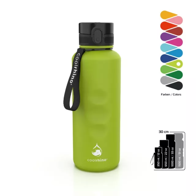 coolrhino Trinkflasche 1,5L Wasserflasche Sportflasche Flasche Sport BPA frei
