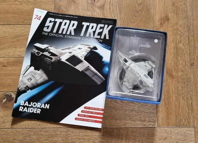 Star Trek Eaglemoss # 74 Bajoran Raider. Never displayed