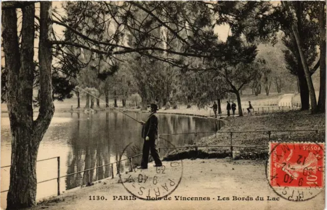 CPA PARIS 12th Bois de VINVENNES Les Bords du Lac (672567)