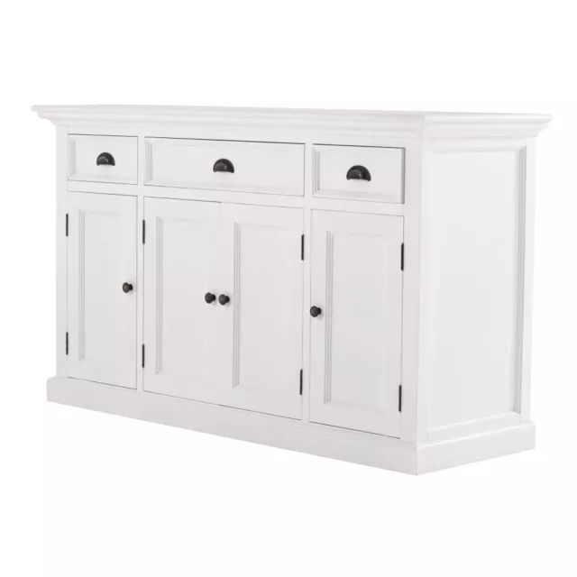 Halifax White Buffet  Sideboard With 4 Doors 3 Drawers 2