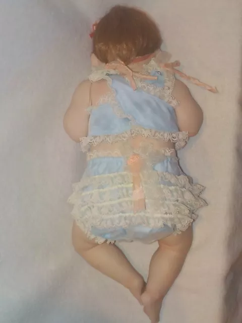 16" All Porcelain Baby Doll "Good As Gold" By Ashton Drake W/ Box 8