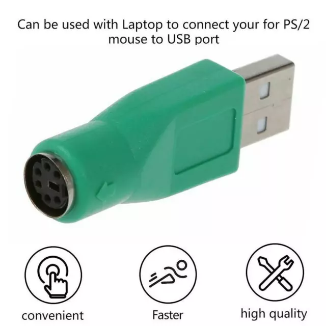 PS/2 Female to USB Male Converter Connector Adapter  For PC Keyboard
