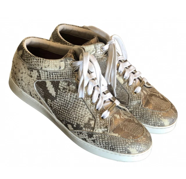 Snake print online jimmy choo trainers