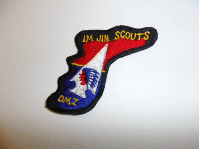 b8045 US Army Imjin scouts patch 2nd Infantry Divsion local made Korea R2B