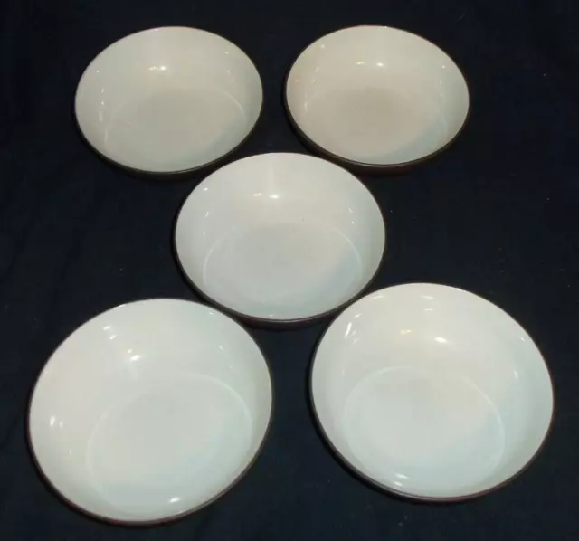 NORITAKE COLORWAVE CHOCOLATE BROWN  # 8046 Set of 5 Soup / Cereal Bowls