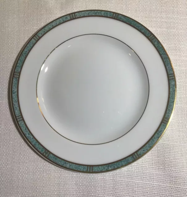 Bernardaud Limoges France Antinea Vert Gold Porcelain Bread and Butter Plate $59