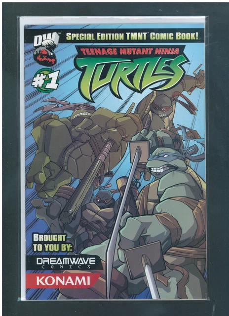 Teenage Mutant Ninja Turtles #1 Dreamwave 2nd Print Variant VF+ 8.5