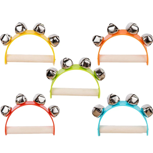 1* Baby Hand Percussion Jingle Bells Toddler Ring Bell Music Educational fine